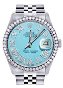 Mens Rolex Datejust Watch 16200 | 36Mm | Tiffany Blue Roman Numeral Dial | Jubilee Band