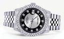Womens Rolex Datejust Watch 16200 | 36Mm | Tuxedo Dial | Two Row 4.25 Carat Bezel | Jubilee Band