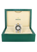 New Style | Diamond Gold Rolex Watch For Men | 36Mm | Tuxedo Dial | Oyster Band