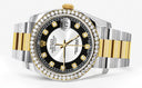 New Style | Diamond Gold Rolex Watch For Men | 36Mm | Tuxedo Dial | Oyster Band