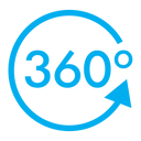 Round Diamond Three Stone Engagement Ring Jenna 14K White Gold