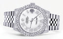 Mens Rolex Datejust Watch 16200 | 36Mm | White Roman Numeral Dial | Two Row 4.25 Carat Bezel | Jubilee Band