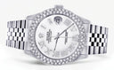 Womens Rolex Datejust Watch 16200 | 36Mm | White Roman Numeral Dial | Two Row 4.25 Carat Bezel | Jubilee Band