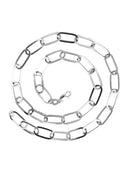 Paper Clip White Gold Chain 10K & 14K