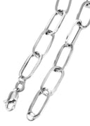 Paper Clip White Gold Chain 10K & 14K