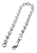 Womens Dog Tag Bracelet 10K/14K White Gold