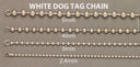 Mens Dog Tag Bracelet 10K/14K White Gold