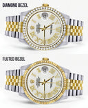 Gold & Steel Rolex Datejust Watch 16233 for Men | 36Mm | White Roman Dial | Jubilee Band