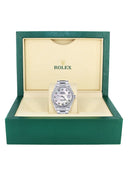 Diamond Mens  Rolex Datejust Watch 16200 | 36Mm | White Mother Of Pearl Dial | Oyster Band