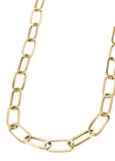 Paper Clip Yellow Gold Chain 10K & 14K