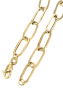 Paper Clip Yellow Gold Bracelet 10K & 14K