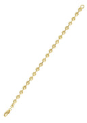 Mens Dog Tag Bracelet 10K/14K Yellow Gold