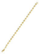 Womens Dog Tag Bracelet 10K/14K Yellow Gold