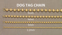 Mens Dog Tag Bracelet 10K/14K Yellow Gold