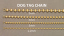 Gold Chain - Womens Dog Tag Chain 10K/14K Gold