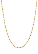 Womens 14K Gold Chain - Dog Tag Chain