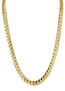 Gold Chain - Mens Hollow Miami Cuban Link Chain 10K/14K Gold