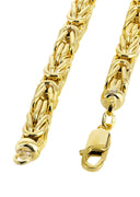 Gold Chain - Womens Italian Byzantine Chain 10K/14K Gold
