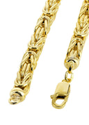 Gold Chain - Womens Italian Byzantine Chain 10k Gold