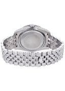 Iced Out Rolex Datejust 36 MM | Stainless Steel | 16.5 Carats of Diamonds | Silver Texture Roman Diamond Dial | Jubilee Band | Model 116200